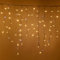 Luccika Cascata di Stalattiti Professionali, colore luci Bianco Caldo, 5 Metri con 380 Maxi LED da 8 mm, Flash Ghiaccio, Pendenti varie lunghezze fino ad 1 Metro, Prolungabile, per uso Interno/Esterno