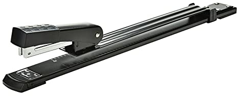 engrapadora Oficina de grapadoras Grapadora de la grapadora larga del brazo largo de la grapadora Grapador de Long Reach Staples de hasta 20 hojas Papel de oficina para suministros de oficina en el ho