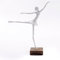 CREEDWOOD Ballerina Figur Ballett I | Mangoholz, weiß, 40 cm | Ballerina Figur auf Sockel, Ballett Tänzerin Deko Skulptur, Tänzer Deko Objekt, Ballett Holz Aufsteller