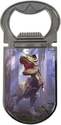 3D LiveLife Deluxebase - Apribottiglie magnetico a forma di dinosauro 3D a forma di T-Rex, apribottiglie magnetico per frigorifero, per bottiglie di birra e bar, accessori per casa, viaggi e regali.