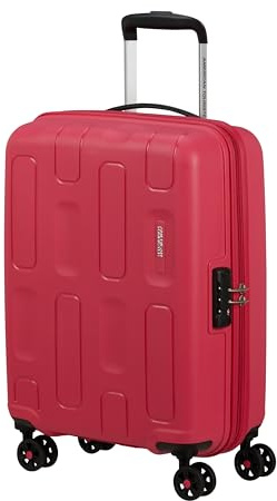American Tourister Ellipso - Handgepäck Koffer 55 x 40 x 20 cm - Hartschalen Kabinentrolley für die meisten Airlines inkl. Ryanair und EasyJet - 4 Rollen, TSA-Schloss, Leicht - 32 L - Rosa