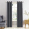 REHAN & CO Blackout Curtains Thermal Insulated Eyelet Curtain Window Black out Curtains for Living Room Bedroom with Tie Backs Charcoal W90 x L108 Inch 2 Panels