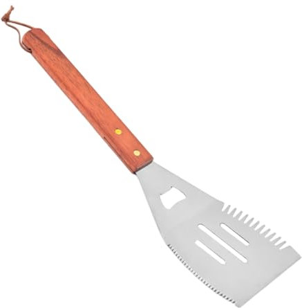 Paletta per Barbecue | Utensili Barbecue Ergonomici,Paletta in Acciaio Inox per Grigliate, Giardino, Picnic, Ristorante e Esterno