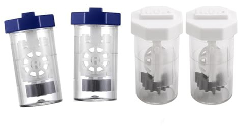 Jrudjsnhhty 4xContact Lens Cleaner Case Size Vented Universal Portable Travel Washer Machine