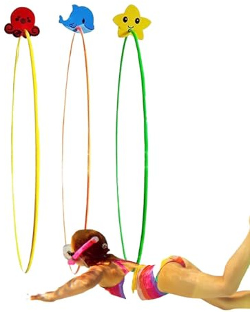 Vattensport genom ringar, 3 x undervattenssimring | Dykringar med hög stabilitet för träning, vattensimning