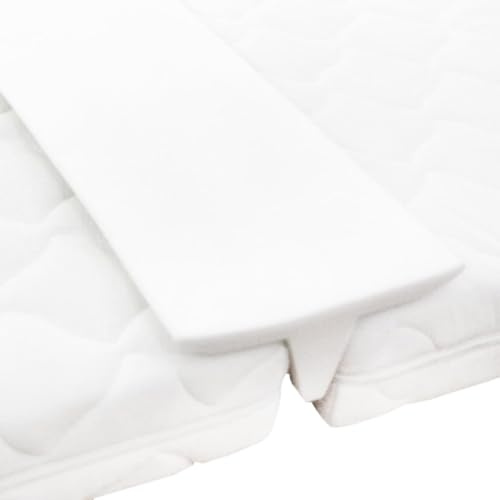 LoogCape Puente de colchón de 25 × 200 cm, espuma blanca, extensión de cama para unir 2 colchones para mayor comodidad e higiene en el dormitorio, adecuado para cuna y cama de invitados