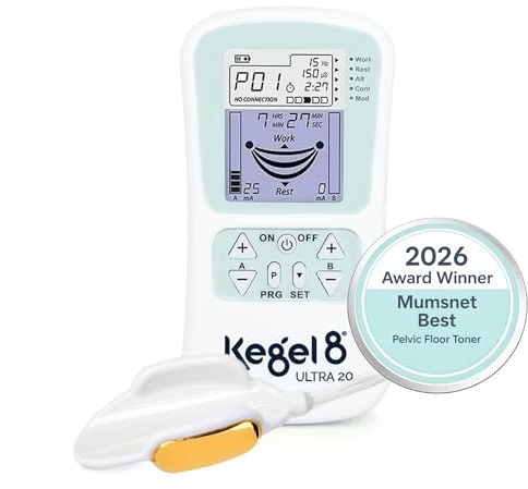 Kegel8 Ultra 20 Electronic Pelvic Floor Muscle Toner, Mumsnet Award-Winning | Kegel Strengthening Trainer For Prolapse Suuport, Bladder Control, Pain Relief & Postnatal Recovery