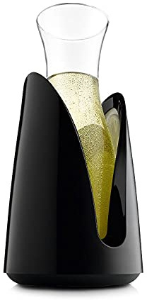 Vacu Vin Tabletop Serving Carafe with Cooler - Black