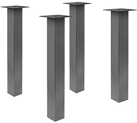 Bentatec 4er Set Tischbein gerade 80/80 Anthrazit DB 703 Tischbein Tischkufen Couchtisch Esstisch