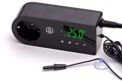 FYTO Switch Classic Thermostat • Ideal für die Temperaturregulierung von Heizmatten • Wärme- und Kühlfunktion • Pflanzenanzucht • Terrarien und Zimmergewächshaus