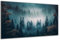 DARO Design - Wand-Bild auf 6mm HDF 70x50 cm Mystischer Nebel Wald - Wand-Deko Bilder Geschenk