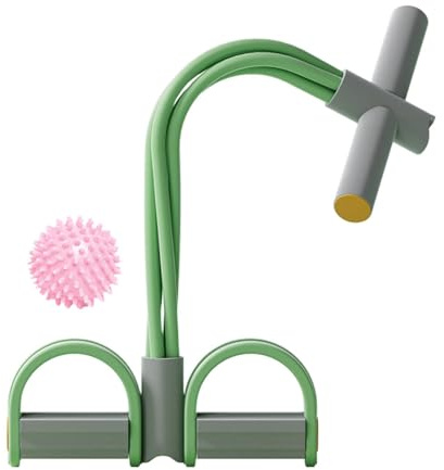 Cuerda de resistencia multifuncional para pedal | Cuerda de tensión para equipo de fitness, banda elástica para sentarse, entrenador de tensión multifuncional de 4 tubos para equipos de culturismo