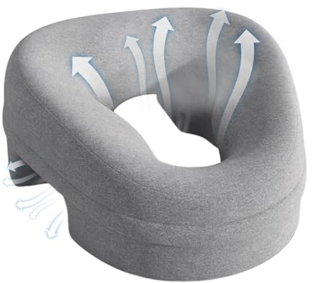 Oreiller pour le ventre – Oreiller ergonomique unique pour les personnes dormant sur le ventre | Design confortable et offrant un bon soutien pour les personnes dormant sur le côté, idéal pour le