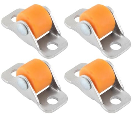 Pitycbo Lot de 4 Roulettes Fixes pour Meubles, Roulettes Linéaires pour Chaises, Chariots de Courses