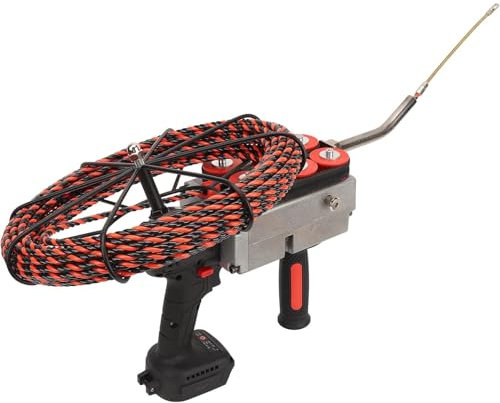 Tiracavi, 15m/30m 40 M/Min Automatica Filettatrice Elettrica Filettatrice per Cavi a Parete Estrattore per Tesatura Cavi Automatico Macchina per La Filettatura Degli Elettricisti,15m-25000mah*1