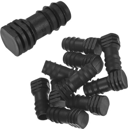 M METERXITY 10 Raccordi A Spina per Irrigazione A Goccia, per Tubo da 3/8 Pollice Connettore per Tappo Finale Accoppiamento in Plastica Parti per Irrigazione da Giardino/Serra