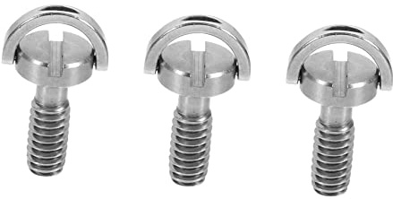 Housoutil 3 pièces Vis de Montage Acier Inoxydable avec Anneau pour Appareil Photo et Trépied Lot de Vis Longues pour Fixation Rapide Compatible Caméra et Objectif Installation Facile et