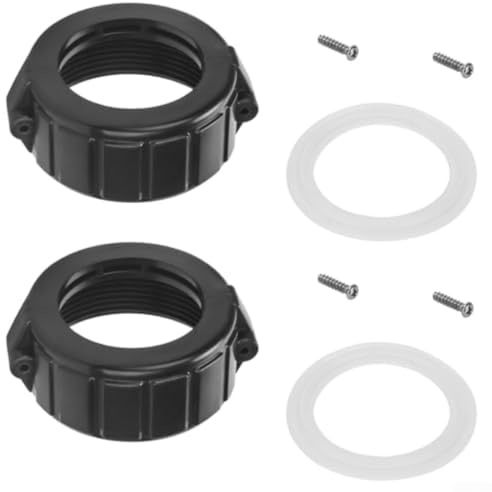 2 Inch Heater Split Nut Union Compatible with For Balboa & For COLEMAN Spa Heaters with Leak Prevention Features, Includes Gaskets and Screws for Full Installation (2sets)