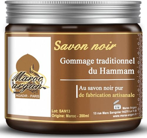 Gommage au Savon noir traditionnel 100% naturel 250g - Visage et Corps