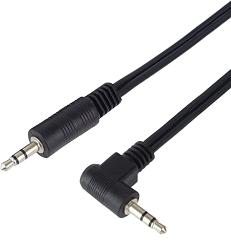 PremiumCord Câble Jack 1m, Fiche Jack 3,5mm, Mâle vers Mâle 90°, Câble de Connexion Audio Casque Aux, Pour Tv Téléphones Portables Mp3 Hifi, Blindé, Couleur Noir