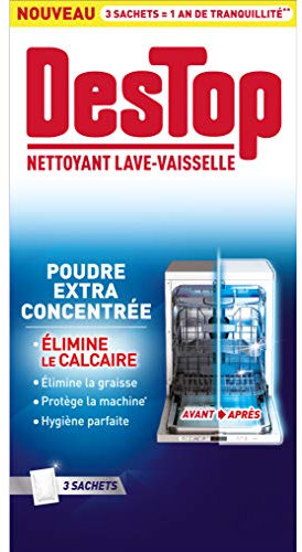 Destop Nettoyant Lave Vaisselle Anti Calcaire Sachet Extra-Concentré - 12 Sachets