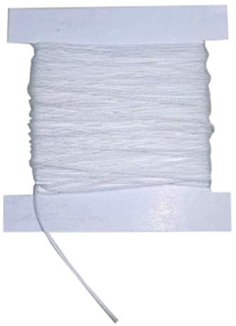 Jalousieschnur 0,8 mm für Plissee Faltstore Weiss 10 m, reißfest, dehnungsfrei, 100% Polyester
