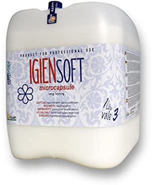 HOME PRO Rampi Igiensoft Ammorbidente Professionale Ipoallergenico con Microcapsule Igienizzanti e Profumate Alta Concentrazione Formula Vegana per Lavanderia Domestica con Origine Vegetale 5l