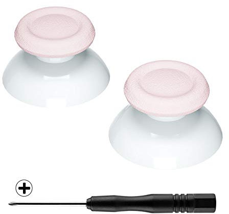eXtremeRate Joysticks para ps5 Control Analogicos de Doble Color para ps4 Joystick Reemplazable 3D Sticks para ps4/5 Mando Thumbsticks con Destornillador para ps5/4/Slim/Pro(Rosa)