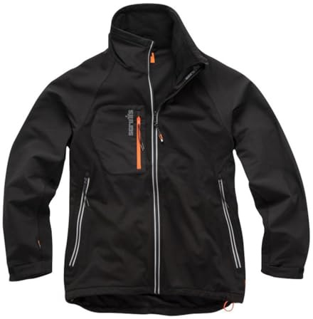 Scruffs Men's Trade Flex Softshell Black Medium Jacket, black, M UK