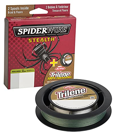 Spiderwire Berkley FireLine® Superline, línea de Pesca, Verde Musgo/Transparente, 3,6 kg, 114 m, Adecuada para entornos de Agua Dulce