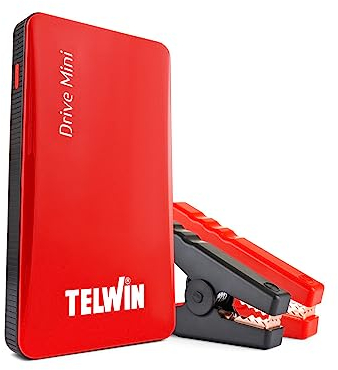 Telwin Drive Mini Avviatore Portatile e Power Bank, 1000A, Avviamento 12V