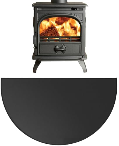 Fivtsme Feuerfeste Kaminmatte, 107x61CM Brandschutzmatte, Funkenschutzplatte Für Kaminofen, Feuerfeste Matte Flammschutzmatte, Feuerfeste Bodenschutzmatte Für Kamine,Zum Schutz des Bodens Vor Funken