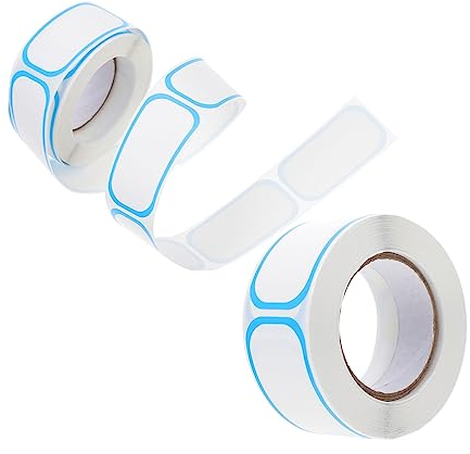 SEWACC 2rollen Blanko-klassifizierungsetiketten Beschreibbare Label Aufkleber Selbstklebende Lebensmittel Etikettenaufkleber Für Küchen Restaurants Und