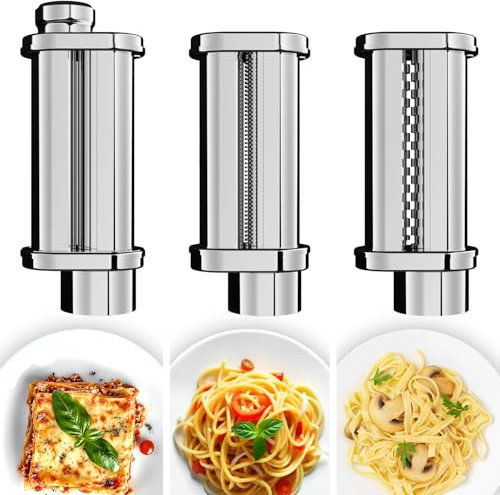 Fentic Set per spaghetti e tagliapasta - Macchina per pasta adatta per Fentic SM-1504P e SM-1504BM - Macchina per pasta elettrica in acciaio inox