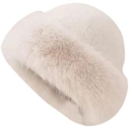 LOVIVER Gorro, gorro ruso para mujer, gorro de piel sintética para invierno, para senderismo, viajes en climas fríos, Color Camello