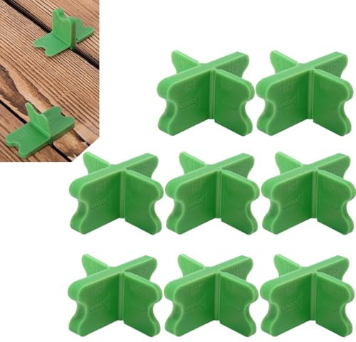 Espaceurs pour Lames de Terrasse | Écarteurs pour Lames de Terrasse avec Différentes Épaisseurs - Matériaux de Construction pour Bricolage - Débutants, Particuliers & Professionnels (8 PCS)