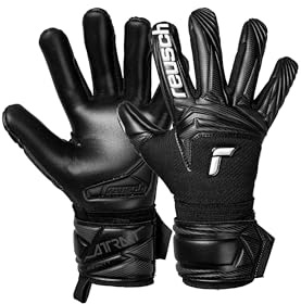 Reusch Gants de Gardien de But pour Enfants Adolescents | Adhérence fiable | Respirants | pour l'entraînement et Le Jeu | Gazon Naturel, Gazon Artificiel et Terrain Dur | Taille 4-8 | Attire Infinity