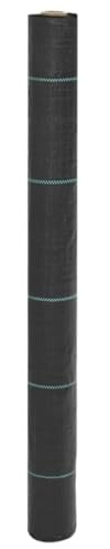 Frdhee Film de protection contre le gel en non-tissé anti-mauvaises herbes Noir 1 x 50 m PP pour jardin
