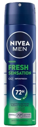 6-pack – Nivea Men deodorantspray, antiperspirant, upp till 72 timmars skydd, fräsch känsla – 150 ml