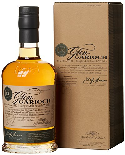 Glen Garioch 12 ans Single Malt Scotch avec étui, Whisky Écossais 48% - 70cl