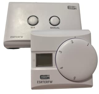 ESI - Energy Saving Innovation Controls ESRTERFW Wireless Electronic Room Thermostat, with LCD Display