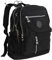 Stoff Rucksack von Bag Street - Fahrradrucksack, Reiserucksack, Wanderrucksack, Sportrucksack, Nylon Rucksack (Schwarz) - präsentiert von ZMOKA®