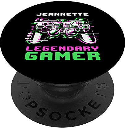 Jeannette - Legendary Gamer - Personalise PopSockets PopGrip Interchangeable