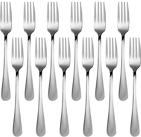 Kuchengabeln 12 teilig, Kleine Gabeln Edelstahl Besteck Set 12 Personen,GrößE 7 inch (17.80cm)