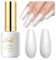 IMTITI Weiße Perle Glitzer UV Gel Nagellack - 15 ml Klassischer und All-Match Stil für Nail Art - UV LED Soak Off Manicure Lacquer Varnish