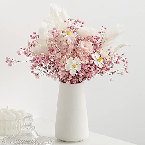 Vasi in Ceramica - Vaso di fiori Minimalismo Stile vaso semplice, Elegante Vaso per Mantello, Camino, Tavolo, Soggiorno, Casa Decorazione