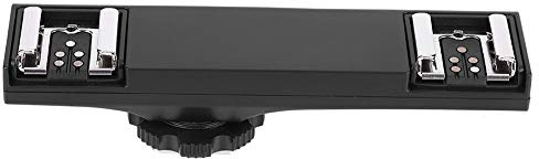 Hot Shoe Splitter, Hot Shoe Flash Light Bracket Ultralight Hot Shoe Extension Bar Mount Hot Shoe Mount Plate Adapter for SLR Camera Camcorder (for SLR (for