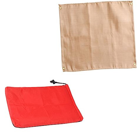Toddmomy Fireproof Cloth Camping Accessory Outdoor Insulation Blanket Fire Blanket Insulation Camping Kitchen