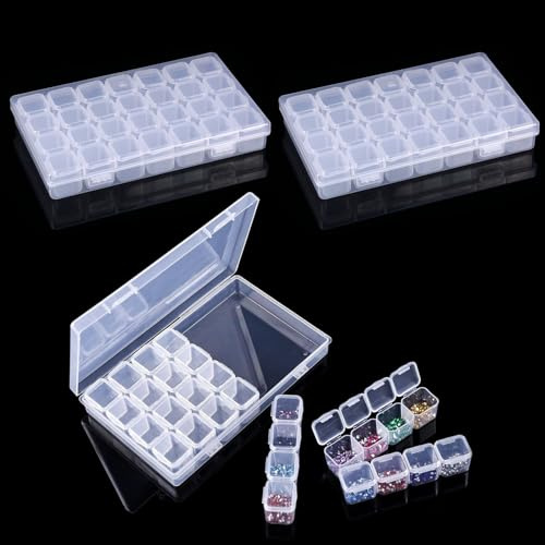 EXIN DECHEN 3 Maletin Diamond Painting Accesorios, Organizador de Pinturas,