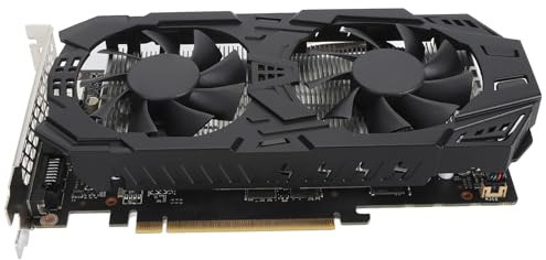 PUSOKEI Scheda Grafica GTX 1060 da 5 GB, Scheda Grafica da Gioco GDDR5 192 Bit PCIE 3.0, Scheda Video per Computer con Doppia Ventola di Raffreddamento, Supporto HDR, DirectX 12.1,